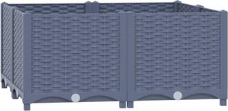 vidaXL Arriate polipropileno 80x80x38 cm Vidaxl