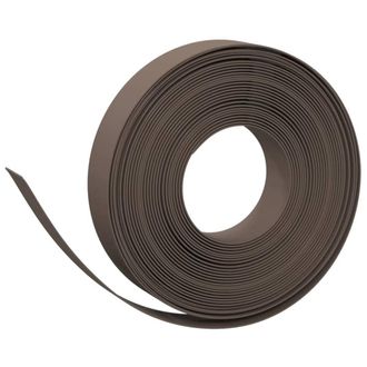 Berkfield Home Durable Garden Edgings 5 pcs Brown 10 m 10 cm Polyethylene