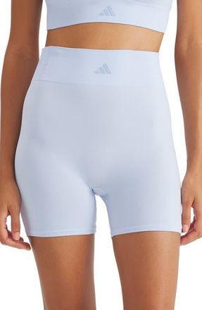 adidas Originals Smoothing High Waist Boxer Briefs in Glow Blue at Nordstrom, Size Xx-Large