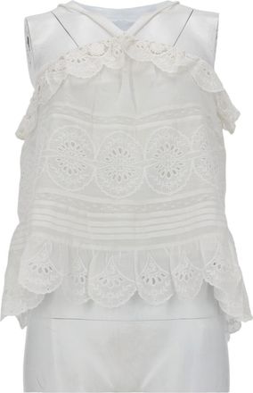 Isabel Marant Prisha Sleeveless Eyelet Lace Tank Top