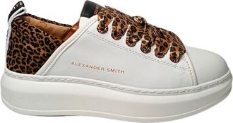 Alexander Smith Leren Sneaker - Dames - Sneakers - Wit - 41 EU - Leer - Schoenen