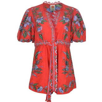 Farm Rio Farm Rio, Dames, Jumpsuits & Playsuits, Rood, Maat: XS
