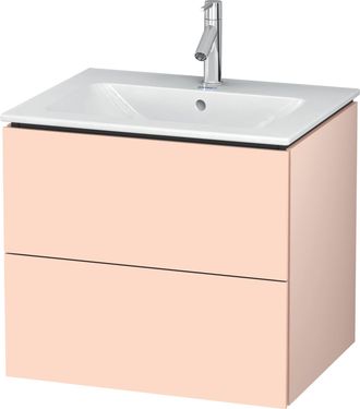 Duravit Duravit L-cube Mueble De Pared, 2 Cajones, Ancho: 620mm, Para M&iacute; De Starck 233663, Color: Albaricoque Perla Seda Laca Mate - Lc624002020