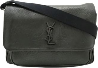 Saint Laurent Pre-owned Leren Schoudertas - Heren - Vintage Schoudertas - Zwart - ONE Size - Leer - Vintage