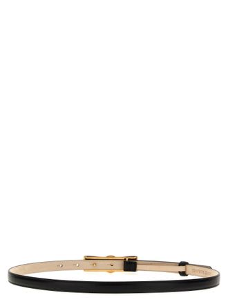 Versace Gold Medusa Buckle Belt - Black