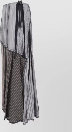Maison Margiela cupro asymmetric midi skirt