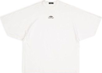 Balenciaga 3B Sports Icon Flat T-Shirt Ecru 704032TMVJ70978