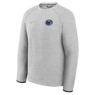 Nike Penn State Tech Fleece Nike Mens College Pullover Crew in Grey | 05L6086NPSN-J35