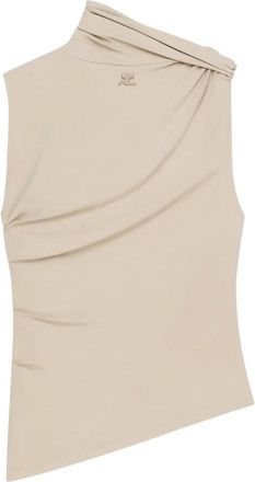 Courr&egrave;ges Mujer, Camisetas, Beige, Talla: S