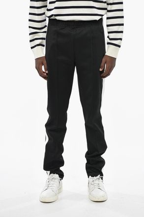 Maison Margiela MM1 MM10 Pantaloni in Misto Cotone con Banda Laterale a Contrasto e Zip alla Caviglia Maison Margiela