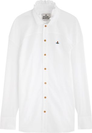 Vivienne Westwood Frilly Football Cotton Shirt - White - 42 (UK10 / S)