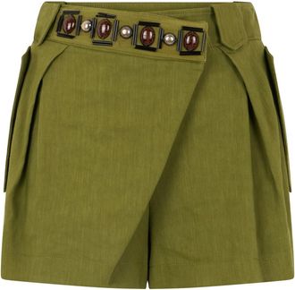 Alberta Ferretti Donna, Pantaloncini, Verde, S, new