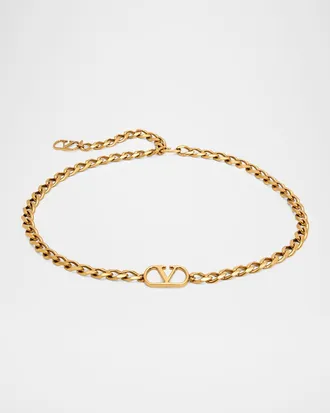 Valentino Garavani VLogo Signature Metal Chain Belt