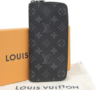 Louis Vuitton Monogram Eclipse Monogram Eclipse Long Wallet (Bi-Fold) (Pre-Owned)