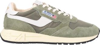 Autry Reelwind Low Suede-Blend Low-Top Sneakers