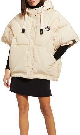 ottod'Ame Puffer Poncho in Ecru at Nordstrom, Size Large/x-Large