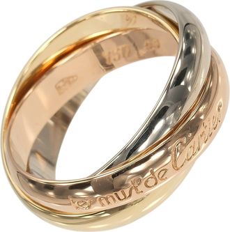 Cartier Trinity Yellow Gold (18K) Pink Gold (18K) White Gold (18K) Band Ring (Pre-Owned)