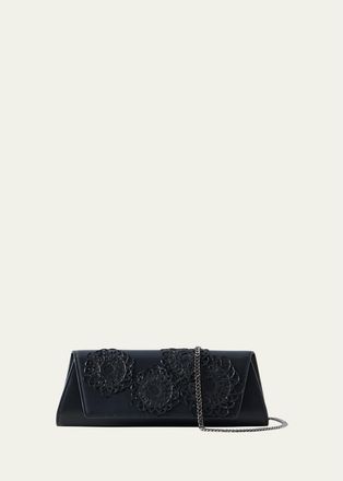 Akris Anouk Leather Trapezoid Clutch