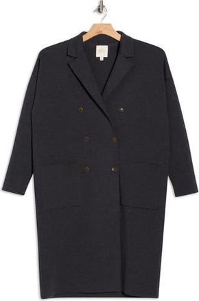 TWP Wool Knit Overcoat in Dark Charcoal Grey at Nordstrom Rack, Size Large