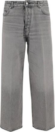 Haikure Jeans, Dames, Grijs, W25, Denim, Cotton Denim Wide Fit Jeans