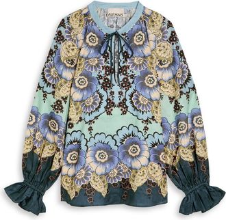 Alemais Alemais Madalena Printed Ramie Blouse - Multicoloured - 12 (UK12 / M)