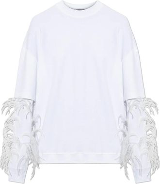 Darkpark Darkpark, Dames, Tops, Wit, Maat: XS Katoen