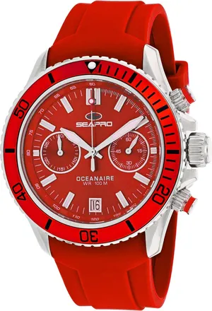 Seapro Mens Thrash Red Dial Watch