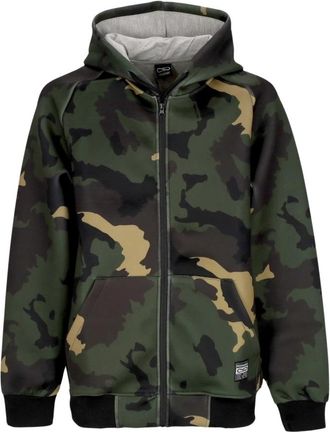 PROPAGANDA Camo Hooded Neopreen Jas - Heren - Vesten met rits - Veelkleurig - L - Katoen - Hoodies & sweatvesten