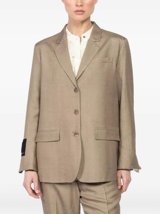 Ibrigu floral three-button blazer - Beige