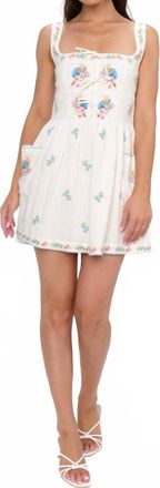 Show me your Mumu Demi Mini Dress In White