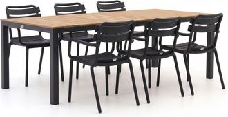 Forza Furniture Forza Vico/Fidenza 220cm dining tuinset 7-delig stapalbaar