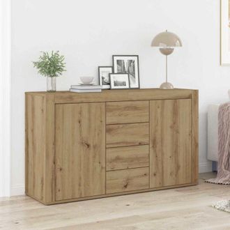 vidaXL Credenza rovere artigianale 120 x 36 x 69 cm Legno multistrato vidaXL
