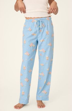 PJ Salvage Fizz the Season Pajama Pants in Light Sky at Nordstrom Rack, Size X-Small