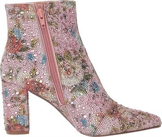 Betsey Johnson Womens Cady Floral Bootie In Pink