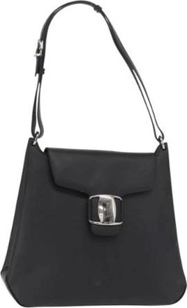 Ferragamo Pre-owned Leren Schoudertas - Dames - Vintage Schoudertas - Zwart - ONE Size - Leer - Vintage