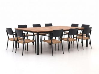Bellagio la vita attrattiva Bellagio Cino/Linosa 240x160cm dining tuinset 11-delig stapelbaar