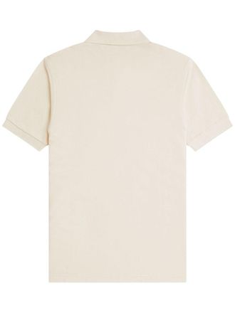 Fred Perry Logo Cotton Polo Shirt - Ivory