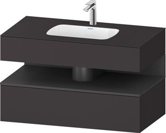 Duravit Qatego Lavabo Encastrado Con Base De Lavabo Consola, - Duravit