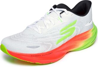 Skechers Mens Aero Spark Shoes, White/Multi, 8.5 UK