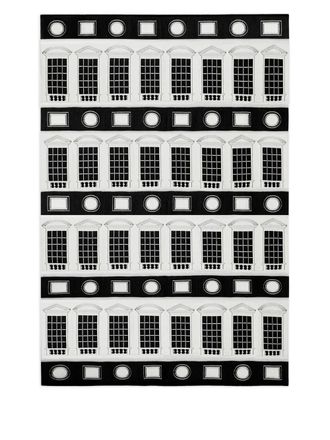 Fornasetti Coperta Architettura (200cm x 140cm) - Nero