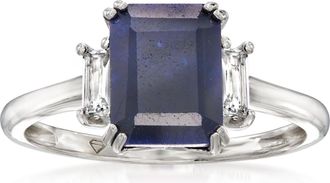 Ross-Simons Sapphire Ring With. White Topaz in Sterling Silver