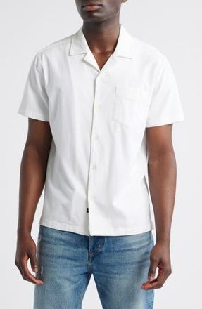 Rails Flint Stretch Cotton Camp Shirt in White at Nordstrom Rack, Size Small