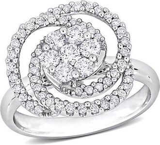 Rina Limor 14K 0.75 Ct. Tw. Diamond Floral Cluster Ring