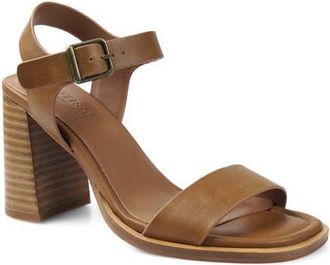 Artisan by Zigi Barnett Ankle Strap Sandal in Tan Leather at Nordstrom, Size 10