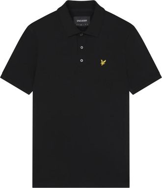 Lyle & Scott Plain Polo Shirt - Heren - Polos - Zwart - S - Katoen - Tops
