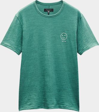 Rag & Bone Mens Sour Face Embroidered T-Shirt