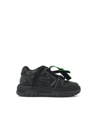 Off-white Bianco sporco O.O.O. Scarpe da ginnastica Chunky in misto Lear nero