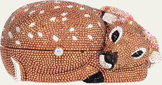 Judith Leiber Fawn Crystal Clutch Bag