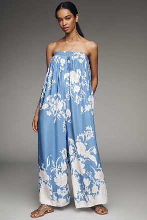 Maeve Printed Fluid Wide-Leg Jumpsuit