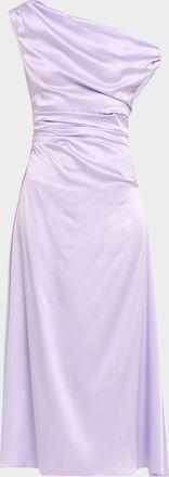 Staud Phare Silk Midi Dress